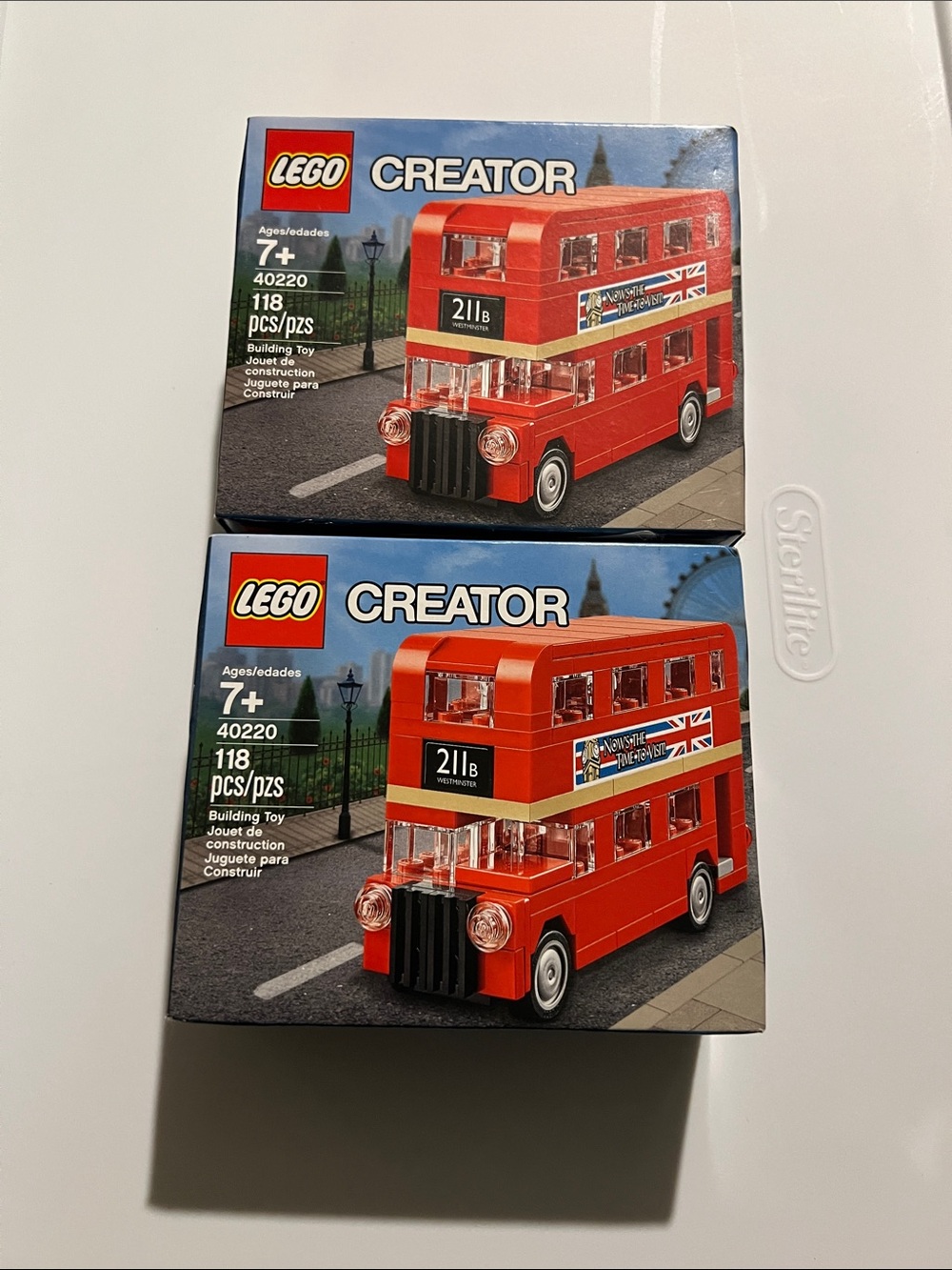 2 x LEGO 40220 Creator Red Double-Decker Bus Building Set by Lego